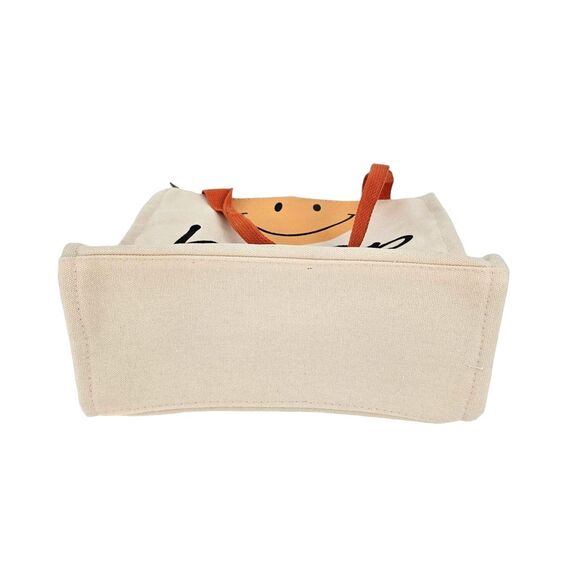 Kawaii Print Shoulder Canvas Bag Orange Small - Picture 6 of 8